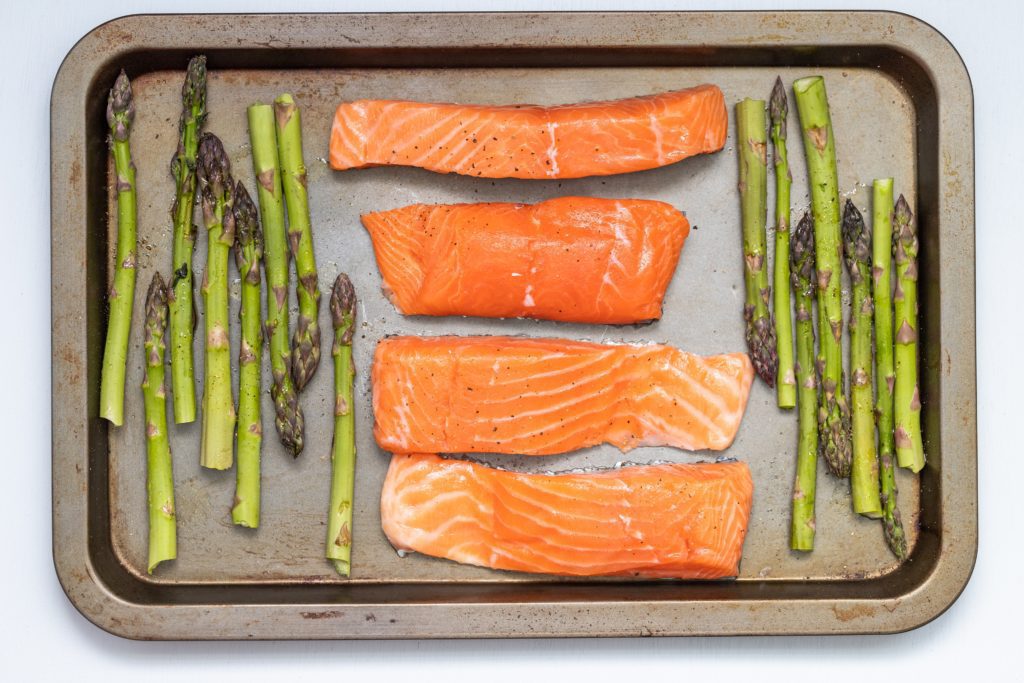 Salmon high in omega 3 fatty acids