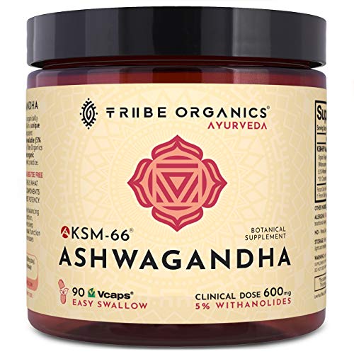 Link to and image of tribe organics ashwangha supplement