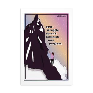 Struggle and Progress Postcard